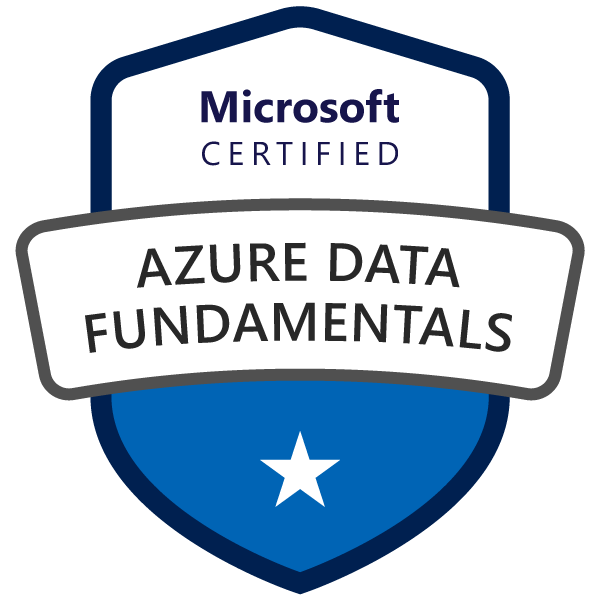 Microsoft Certified: Azure Data Fundamentals badge